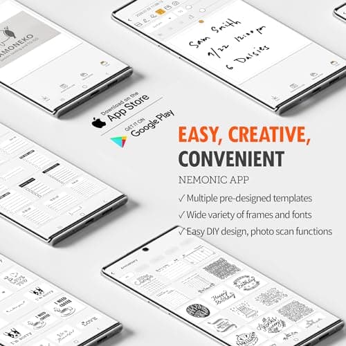 MANGOSLAB Nemonic Label Printer | Inkless Bluetooth Thermal Label Printer for Small Business | Durable Shipping Label Maker & Portable Wireless 7