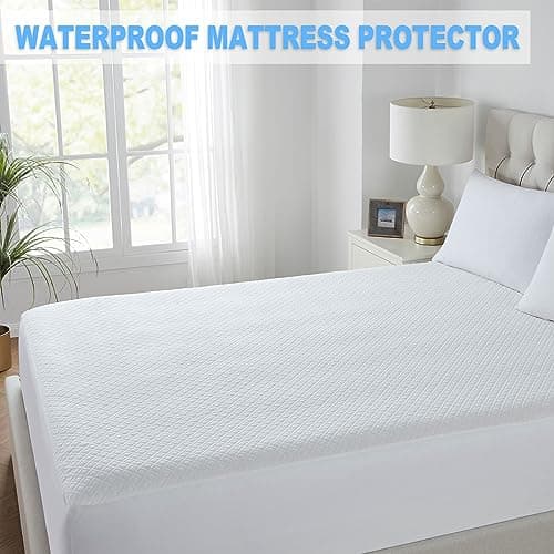 BALEINE Waterproof Mattress Protector, Breathable 3D Air Fabric Cooling Smooth Soft Washable Mattress Cover with 8''-21'' Deep Pocket (Twin) 8
