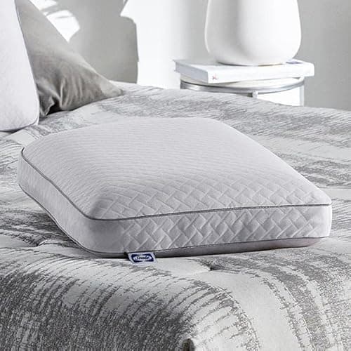 Sealy Essentials Premium Memory Foam Bed Pillow for Pressure Relief, Adaptive Design for Head and Neck Support with Washable Removable Cover, 1 Pack, White 8