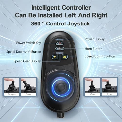 HNLBFG Lightweight Electric Wheelchair - Ultra-Portable 36 lbs, Foldable Travel Power Chair, 12-Mile Range, FAA Airline Approved, 220 lb Capacity for Seniors & Adults 8