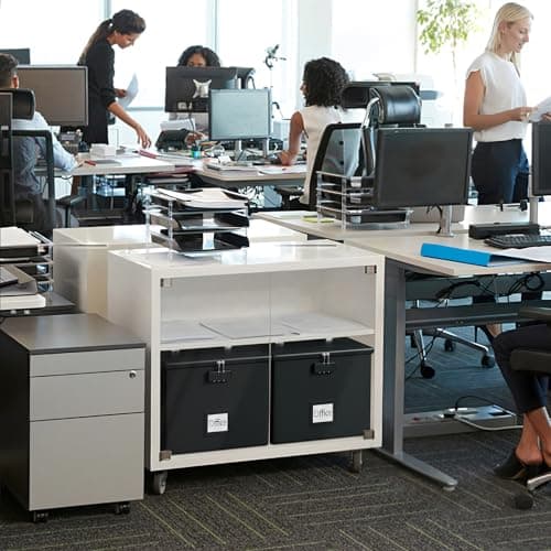 Fire Proof File Box for Documents - Portable Fireproof Document Organizer Box with Handle Waterproof Safe Locking Folder Storage with Lid 7