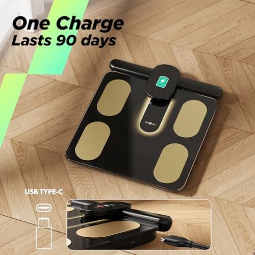 RunStar Smart Scale FSA&HSA Eligible, 8 Electrodes Digital Bathroom Scale for Body Weight and Fat, BMI, Muscle Mass 28 Body Composition Measurement, with Full-Color TFT LCD on Retractable Handle 7