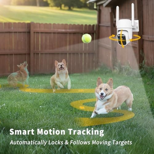 3-Link Solar Camera Outdoor Wireless, Wi-Fi Security Cameras for Home, 360° View, Two-Way Talk, Auto Tracking, Light Alarm, Color Night Vision 7