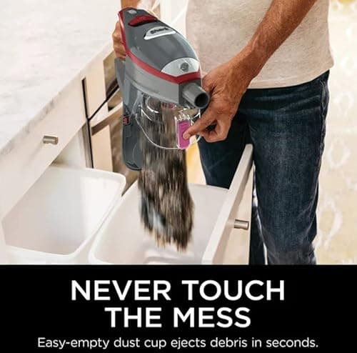 SHARK HV370 Rocket Pro Corded Stick Vacuum, Comet Red (Renewed) 6