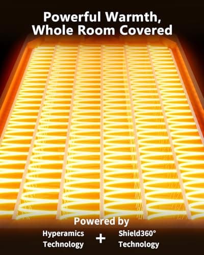 Electric Space Heater, Lightweight PTC Ceramic Fast Heating Desk Heater for Office, Bathroom Portable Mini Personal Heater with Overheating Tip-Over Protection for Office Desk, Camping, Indoor Use 5