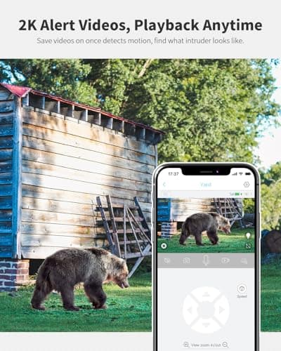 Ebitcam 4G LTE Cellular Security Camera Includes SIM Card(Support Verizon/AT&T/T-Mobile), 2K Solar Outdoor Cam Wireless Without WiFi Needed, 360° Live View, Color Night Vision 6