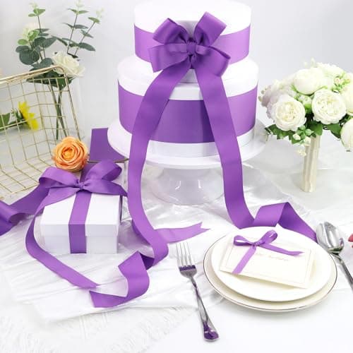 3/8 Inches Grosgrain Ribbons Fabric Ribbons, 20 Colors*2 Yards Each Total 40 Yards, Boutique Ribbons for Gifts Wrapping, DIY Bow Hair Accessories 7