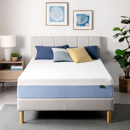 Zinus 12 Inch Queen Cooling Essential Memory Foam Mattress [NewVersion], Fiberglass Free, Medium Feel, Breathable Cooling Layers, Certified Safe Materials