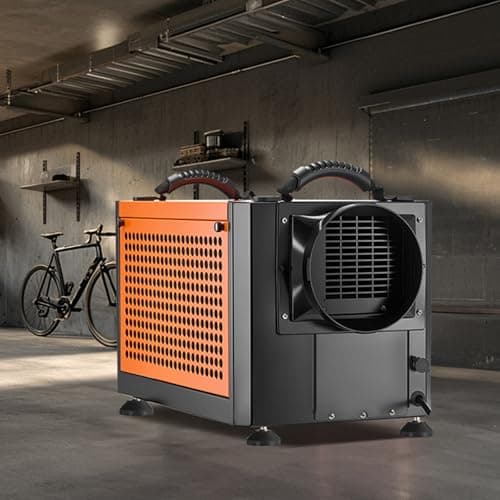 VEVOR 70 Pints Commercial Dehumidifier with Pump, Portable Crawl Space Dehumidifiers for Basement Storage Room Industrial, Auto Defrost/Drainage, Heavy-duty Galvanized Steel, with 2 Drain Hoses 8