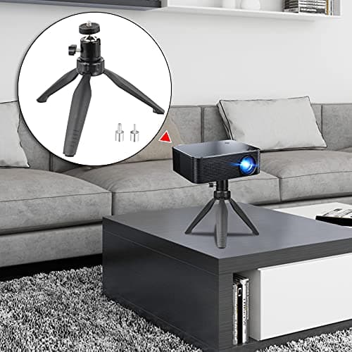 SoeKoa Mini Projector Tripod Mount Compatible with DR.J Upgrade, DBPOWER, Anker, AAXA Technologies, Artlii, LoongSon, APEMAN and Most Other Mini Projector 6