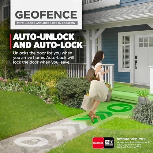 Kwikset Halo Wi-Fi Smart Lock, Keyless Entry Front Door Touchscreen Deadbolt, Matte Black Finish, Grade AAA Certified, UL Listed, Easy Install No Hub, App Control 6