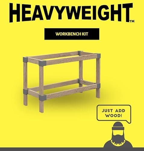 Heavyweight 24 in W x 48 in D DIY Plastic Ceiling Storage Kit, Gray, Overhead Garage Storage Hardware, 500 lb Capacity, Easy 90° Cuts (Lumber Not Included) 6