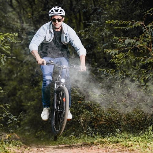 Fcgeoi Electric Bike, 750W Peak Motor, 60 Mile 20MPH, 26'' Tires, Removable Battery, Shock Absorber, Commuting Electric Bike for Adults 9