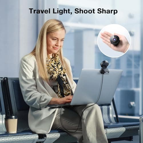 EMEET C950 4K Webcam for PC - PDAF Autofocus, USB Webcam with Microphone & Physical Privacy Cover, 1080P@60FPS, USB 2.0 Plug&Play, No Tripod Hole, Web Cam w/ 70°View for Meeting/Online Classes/Zoom 5