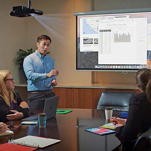 Miroir M631 1080p Portable Projector - USB-C - Rechargeable Battery - Home and Outdoors (Renewed Premium) 7