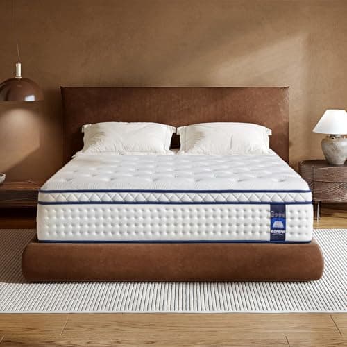 BCNUW Queen Size Mattress 10 Inch,Medium Firm Queen Hybrid Mattress in a Box,with Multi-Layer Construction&Zoned Support System, Extra Lumbar Support, Motion Isolation for Pressure Relief