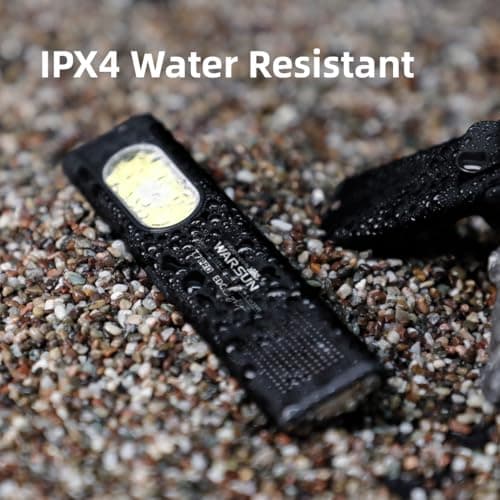 WARSUN T7 Rechargeable EDC Flashlight, Slim Pocket Flashlight with Clip & Magnetic Base, Portable LED Light for Everyday Carry, Night Walking, Car Repair & Emergency 9