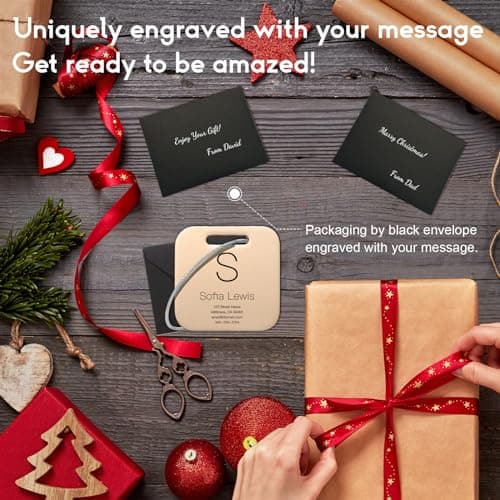 Customized Stainless Steel Luggage Tags: Personalize Your Suitcases, Backpacks, and Bags with Your Text (Rose Gold) 6