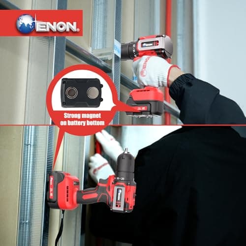 Brushless Cordless Drill Set,12V Power Drill Set with Battery and Charger, Electric Driver/Drill Bits, 3/8'' Keyless Chuck,20+1 Torque Setting, 300 inch-lbs, with LED Electric Drill Set 5