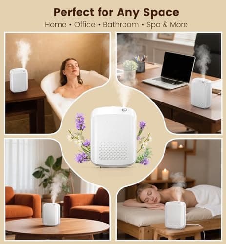 Waterless Essential Oil Diffuser 3000 Sq.Ft Coverage for Large Home Hotel Office, 400ml Cold Air Scent Machine for Aromathrapy, Bluetooth App Control, No-Noise Aroma Diffuser On Wall Gift for Her 5