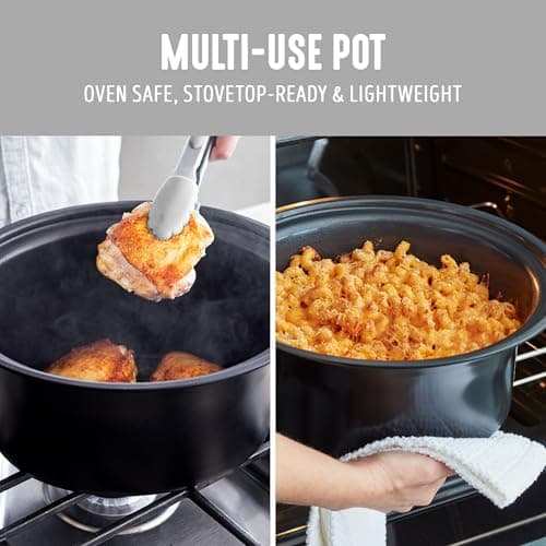 GreenLife 6QT Slow Cooker, Non-Toxic PFAS-Free Ceramic Nonstick Removable Interior Bowl, Programmable, Family Friendly, Keep Warm, Stovetop & Oven Safe, Dishwasher Safe Crock, Timer, Glass Lid, White 8