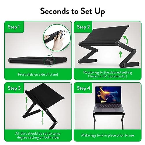 Uncaged Ergonomics Adjustable Book Holder, Tablet & Laptop Stand, Aluminum Portable Reading Stand for Textbooks & Cookbooks, Recipe Holder for Kitchen Counter, Black 10