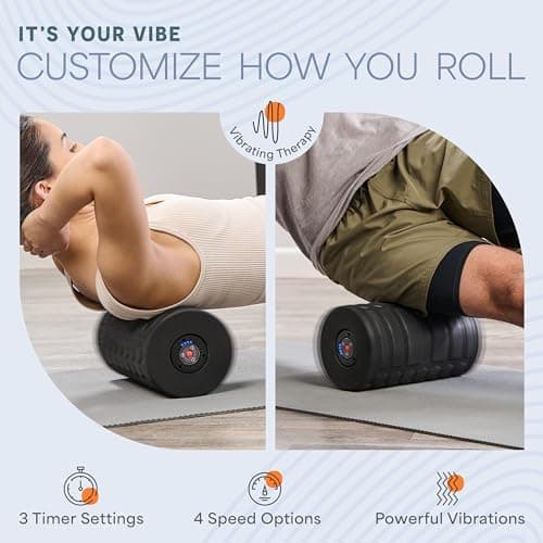 LifePro 4 Speed Vibrating Foam Roller for Physical Therapy & Exercise - High-Intensity Vibrating Roller for Muscle Recovery & Pliability Training - Back Roller for Deep & Gentle Trigger Point Therapy 2