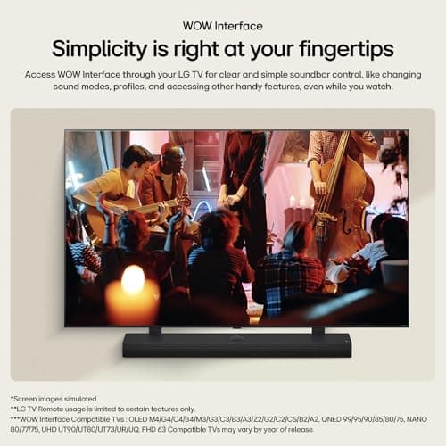 LG S70TY 3.1.1-Channel QNED TV Matching Soundbar, Dolby Atmos, Wow Orchestra, Rear Speaker Ready, Wireless Subwoofer (2024 Model) 6