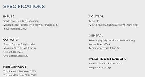 AudioControl LC7i 6-Channel Active Line Output Converter with AccuBASS for Adding Subwoofers, Amplifiers to Factory Car Audio Receiver Head Unit, Speaker Level to RCA Line Level Converter 7