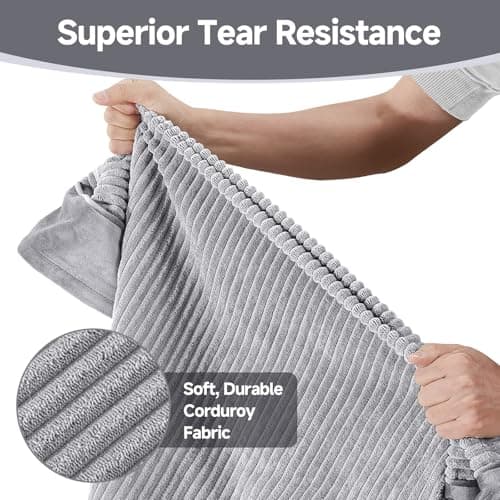 OhGeni Orthopedic Waterproof & Machine Washable Dog Bed for Medium Large Pets, Suitable for Crates, Cat Mat with 25D Egg Crate Foam, Non-Slip Bottom & Removable Cover, 35 Inches(Gray) 7