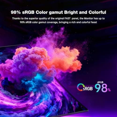 Great voell 23.5 Inch Curved Gaming Monitor, 144Hz FHD 1080P, 120% sRGB, 1ms, AMD FreeSync, Low Motion Blur, VESA Wall Mount, HDMI 1.4 & DP 1.2 – Black 5