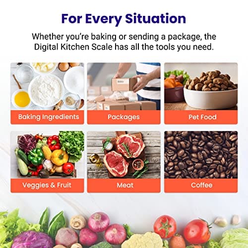 Etekcity 0.1g Food Kitchen Scale, Bowl, Digital Grams and Ounces for Weight Loss, Dieting, Baking, Cooking, and Meal Prep, 11lb/5kg, Stainless Steel Silver 8