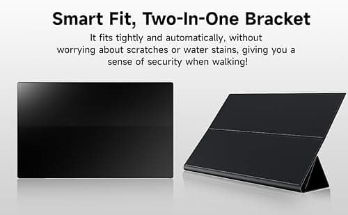 TANXJIA 15.6" Portable Monitor 4K OLED Touchscreen, 100% Adobe RGB 10-Bit Color, USB-C External Display for Laptop, PC, Mac, Phone, Gaming, with Smart Cover & Stand 7