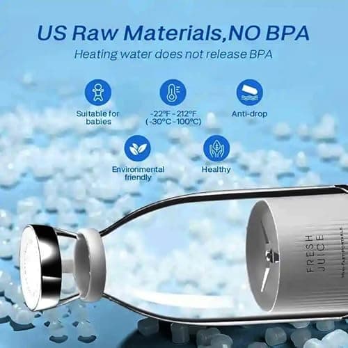 Dr.Boyd’s HEALTH portable miXer mini blender for Shakes and Smoothies- 12 oz Container, Magnetic Wireless charging, Rechargeable Battery, 50w Motor, Waterproof, Built in Safety Features 3