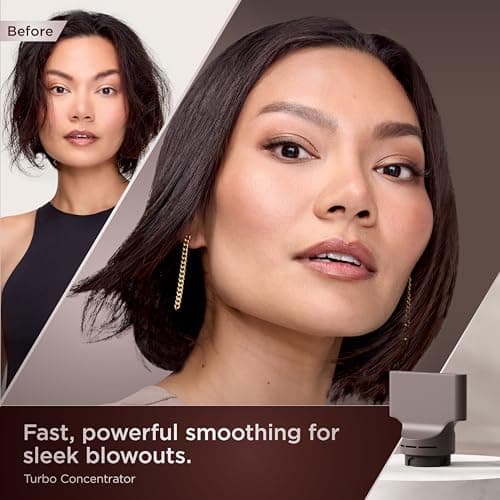 Shark SpeedStyle Pro Flex Professional Performance High-Velocity Hair Dryer System with Scalp Shield & IQ Speed Styling and Drying Suite, Lightweight, Ionic, No Heat Damage, Mocha Silver, HD542 14