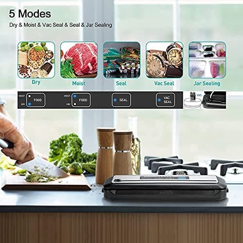 INKBIRD WIFI Sous Vide Cooker ISV-100W and Vacuum Sealer Machine | 1000W Sous-Vide Cooker Immersion Circulator with 14 Preset Recipes on APP and Thermal Immersion, Fast-Heating with Timer 6