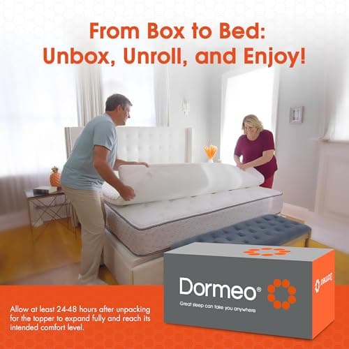 Dormeo Premium Queen Cooling Mattress Topper - 3-Zone OctaspringⓇ Technology for Optimal Back Support, Anti-Slip Bottom 9