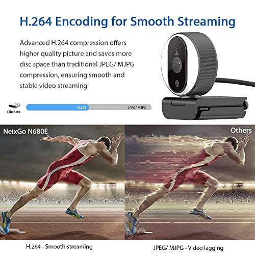 NexiGo N680E 1080P Webcam with Ring Light, Privacy Cover and Dual Microphone, Advanced Auto-Focus, Adjustable Brightness, Streaming Web Camera for Zoom Skype Facetime, PC Mac Laptop Desktop (Renewed) 6