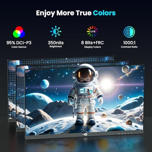 TITAN ARMY Gaming Monitor 27 Inch, 4K@160Hz, FHD@320Hz, Fast IPS 1ms HDR400, Adaptive-Sync, 135% sRGB, VESA, HDMI 2.1, DP 1.4, Swivel Tilt Height Pivot Adjustable, P2712V 7