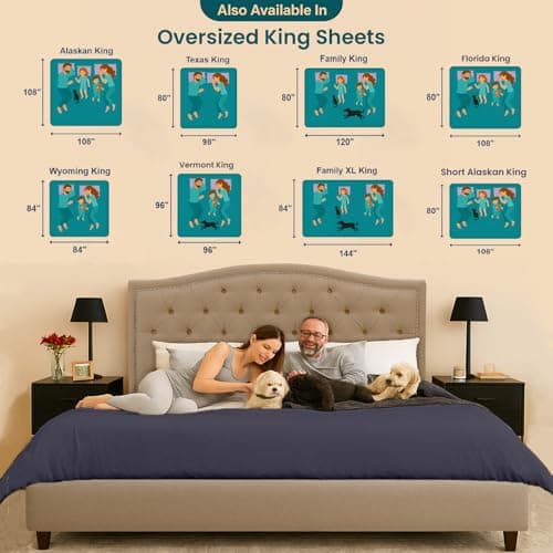 SGI Bedding 108" W x 108" L 1 Pc Alaskan King Fitted Sheet Only 100% Egyptian Cotton - 600TC Fits 15" Deep Pocket - Soft Breathable Luxury Oversized Sheets, for Extra Large Beds - Dark Gray 5