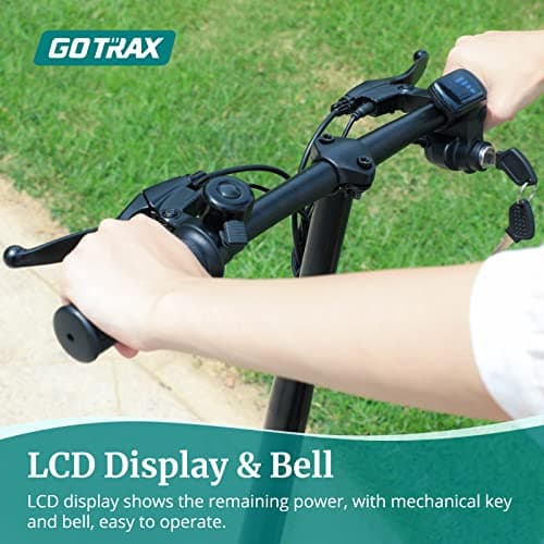 Gotrax FLEX Electric Scooter with Seat for Adult, Max 16-25miles Range, 15.5-20mph Power by 400W-500W Motor, Comfortable 14" Pneumatic Tire and Wider Deck & Height Adujustable Seat with Carry Basket 7