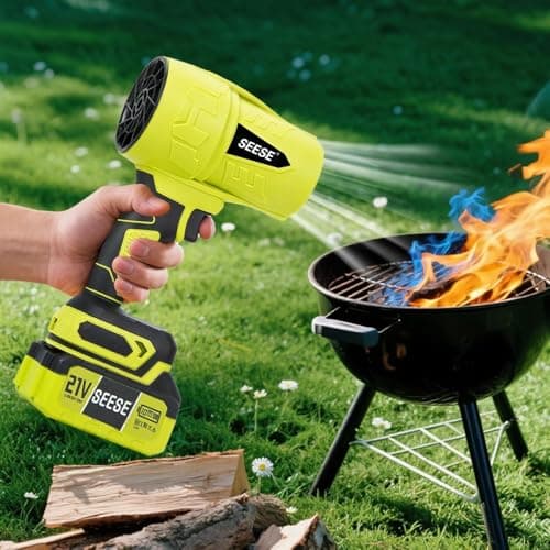 SEESE Turbo Jet Leaf Blower: Cordless Leaf Blower for Yard Leaves, Driveway Sand & Car Drying - 800,000 RPM High Speed with Ergonomic Handle for Easy Operation 5