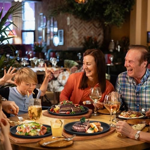 FoldTier Cast Iron Fajita Plate Set 9.84'' Steak Plate Sizzling Pan with Wooden Base and Gripper for Home Restaurant Kitchen Catering Cooking for Grilling Meats Seafood(4 Sets), Black 6