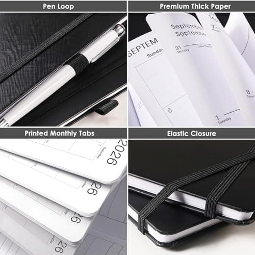 2026 Planner - 2026 Planner Weekly and Monthly, 8"× 10", January 2026 - December 2026, Inner Pocket, Elastic Closure, Pen Loop, Bookmarks, Note Pages 6