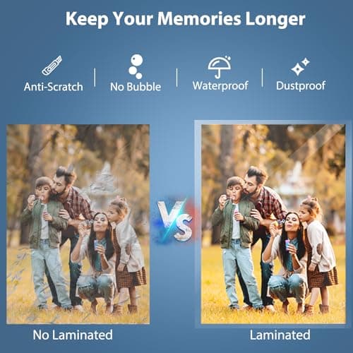 OidoZac Laminator Machine, 11 in 1 Laminating Never Jam Technology with 36 Laminating Sheets, 9 Inch Thermal Laminator A4 Laminating Machine Hot & Cold with Paper Trimmer for Home Office School 7