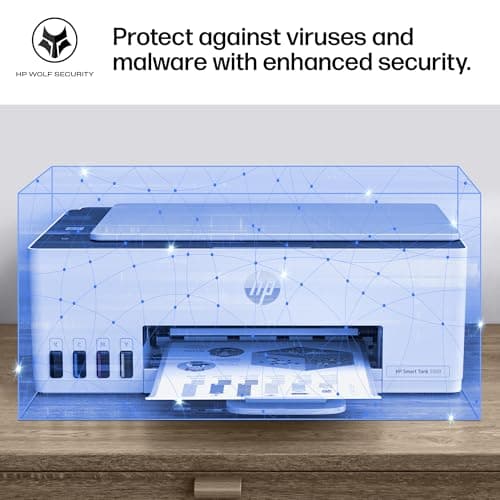 HP Smart Tank 5000 Wireless All-in-One Ink Tank Printer, Scanner, Copier with 2 Years of Ink Included, Best-for-Home, Cartridge-Free, Refillable, AI-Enabled, an EcoTank Alternative (5D1B6A) 13