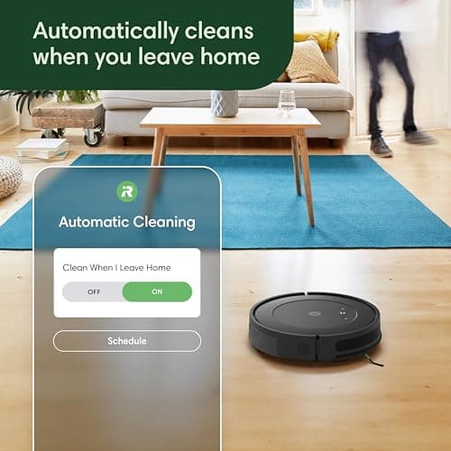 iRobot Roomba Vac Robot Vacuum (Q0120) - Easy to use, Power-Lifting Suction, Multi-Surface Cleaning, Smart Navigation Cleans in Neat Rows, Self-Charging, Alexa 7