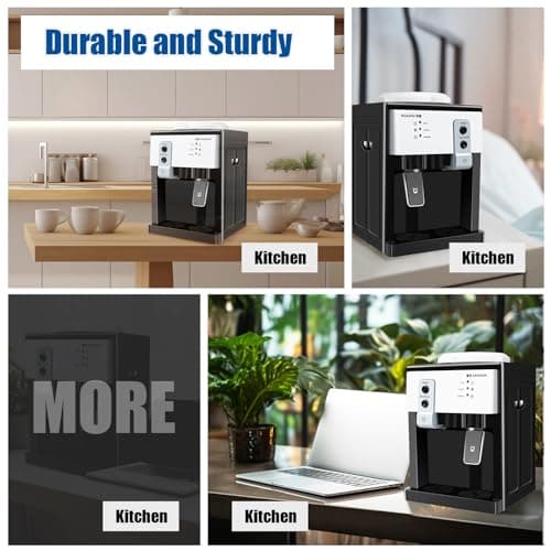 Hot and Cold Water Dispenser, Countertop Top Loading Water Cooler Dispenser 5 Gallon Electric Water Dispenser for Office Home (White) 9
