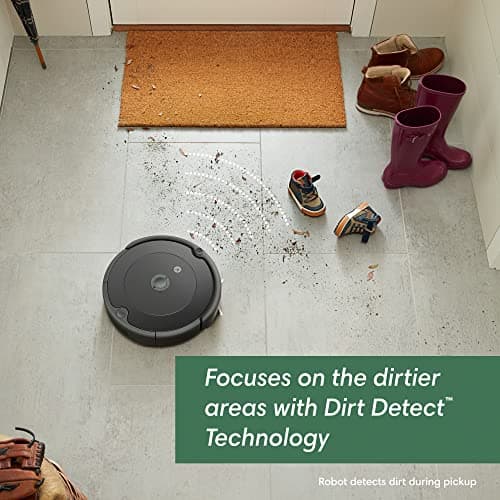 iRobot Roomba 692 Robot Vacuum - Wi-Fi Connectivity, Personalized Cleaning Recommendations, Works with Alexa, Good for Pet Hair, Carpets, Hard Floors, Self-Charging 8