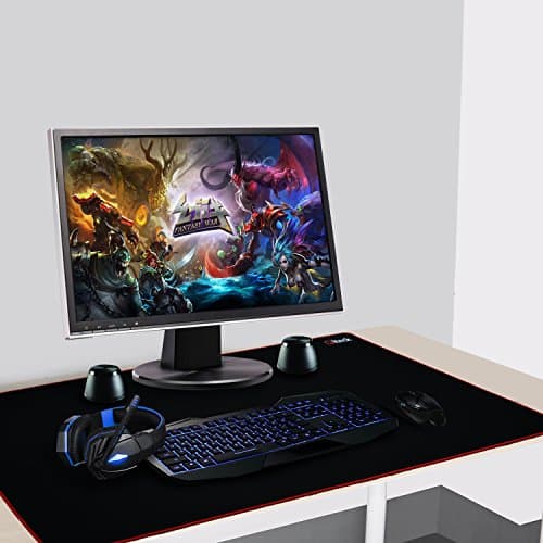 Gaming Mouse Pad XXXL/Extended Large Mat Pad 36"x16.5" GLTECK Mousepad Long Non-Slip Rubber Mice Pads Stitched Edges with Portable Bag 7